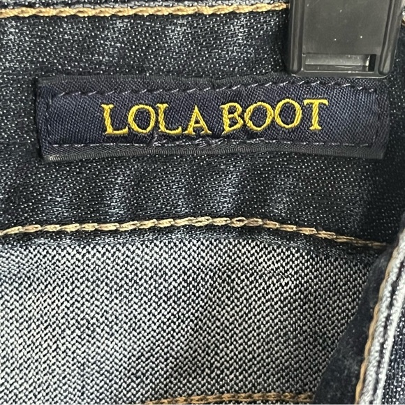 Lucky Brand Lola Boot Women's 2/26 LONG Ankle Dark Wash Blue Denim Bootcut Jeans - Picture 10 of 15